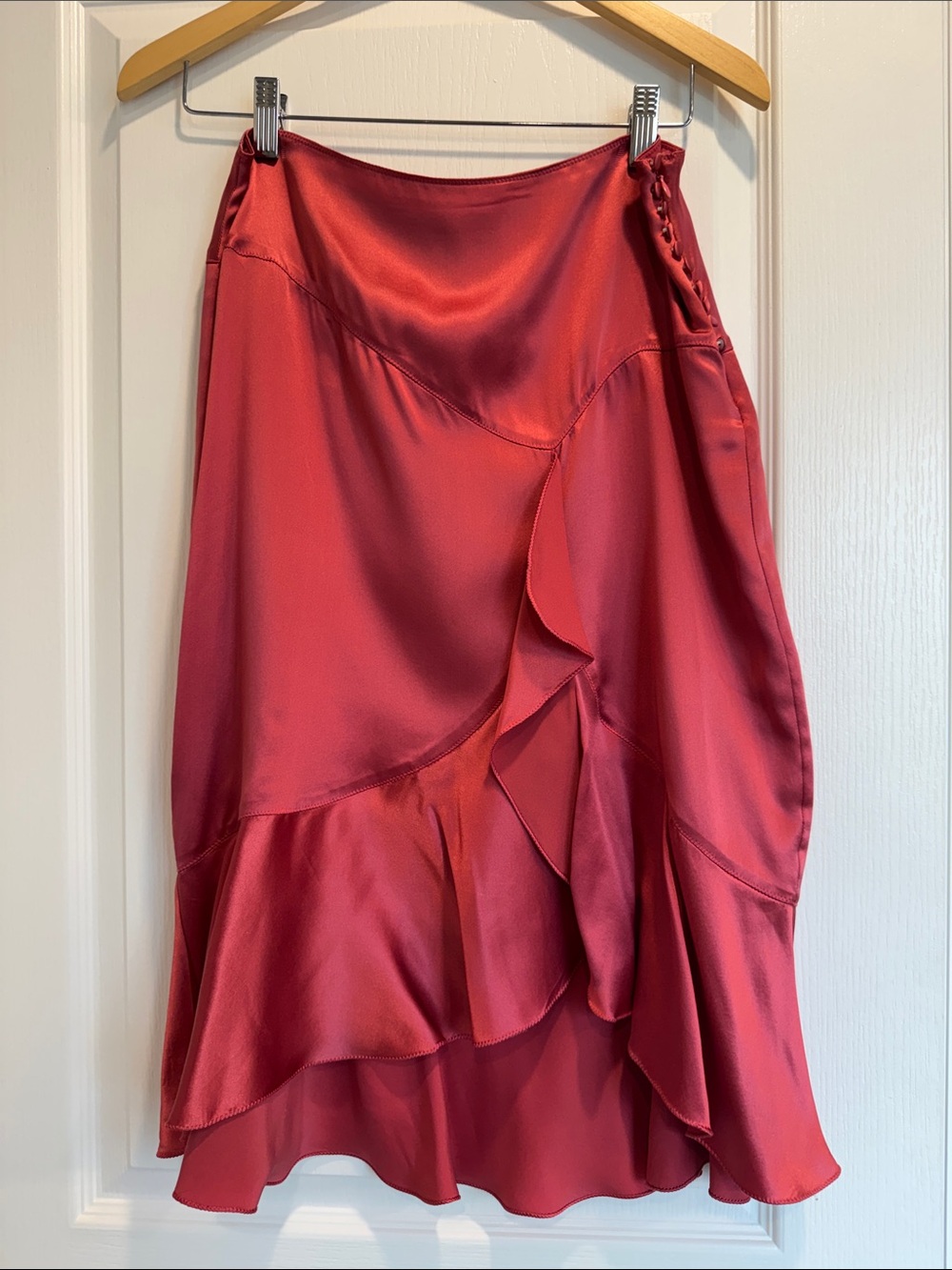The Limited satin flutter skirt